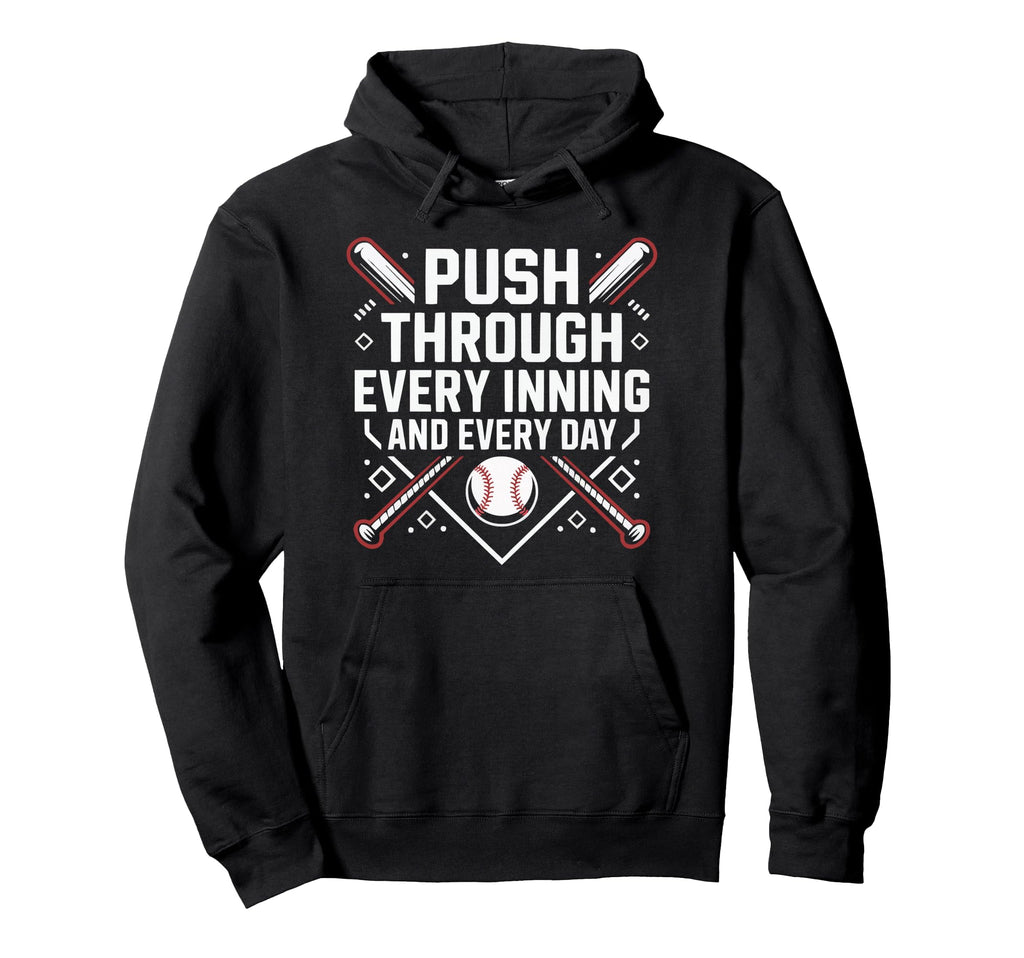 Baseball Dad Baseballer Daddy Baseball Hoodie - Graphic Print for Adults - T-Shirt, Sweatshirt, Hoodie