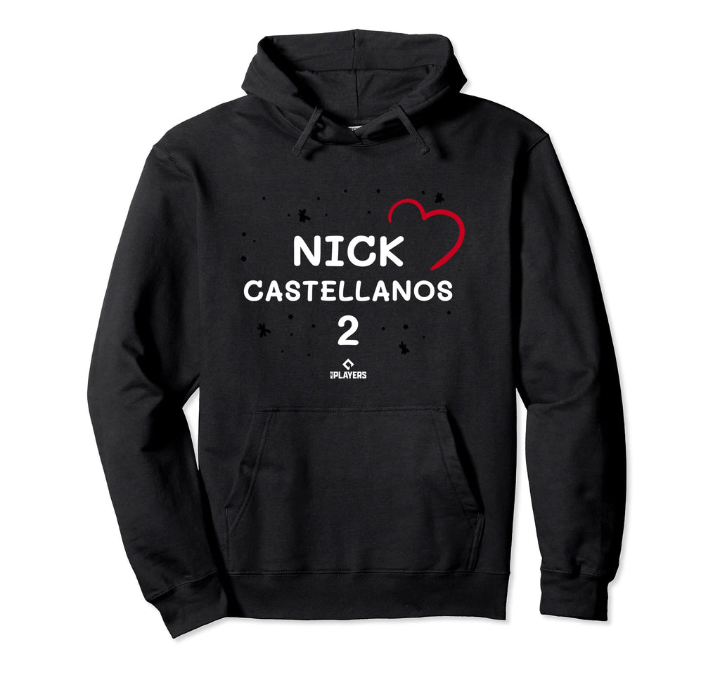Nick Castellanos Heart Valentines Hoodie - Casual Everyday Wear Men Women - T-Shirt, Sweatshirt, Hoodie
