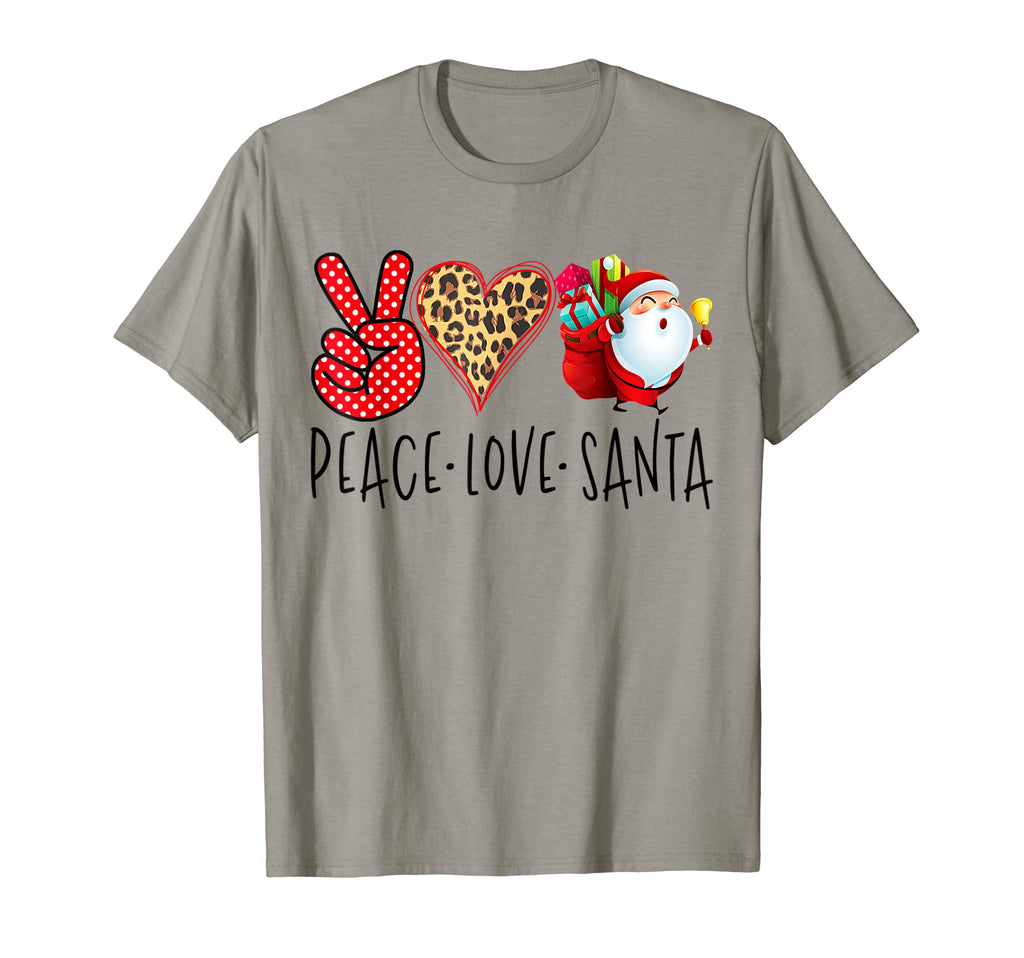 Funny Peace Love Santa Claus T-Shirt - Casual Everyday Wear Unisex - T-Shirt, Sweatshirt, Hoodie