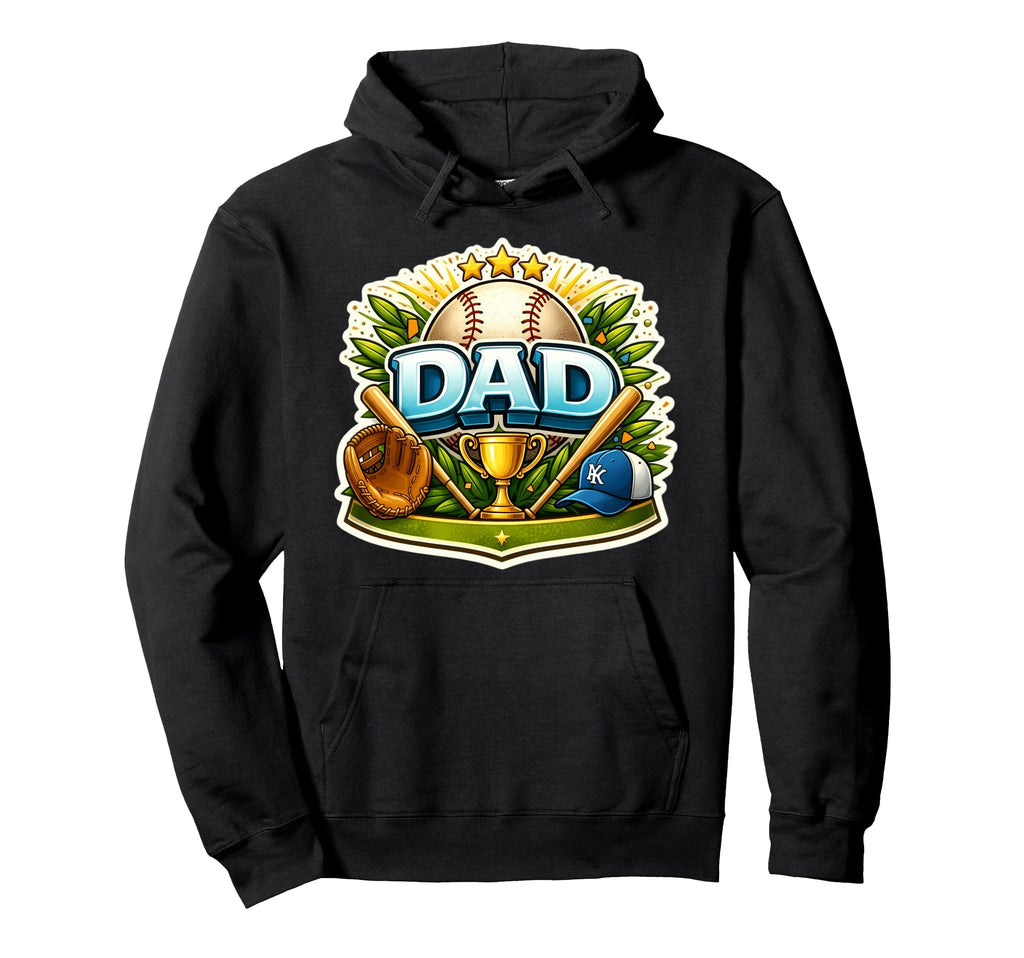 Baseball Dad Son Daughter Player Hoodie - Trendy Graphic for Adults - T-Shirt, Sweatshirt, Hoodie