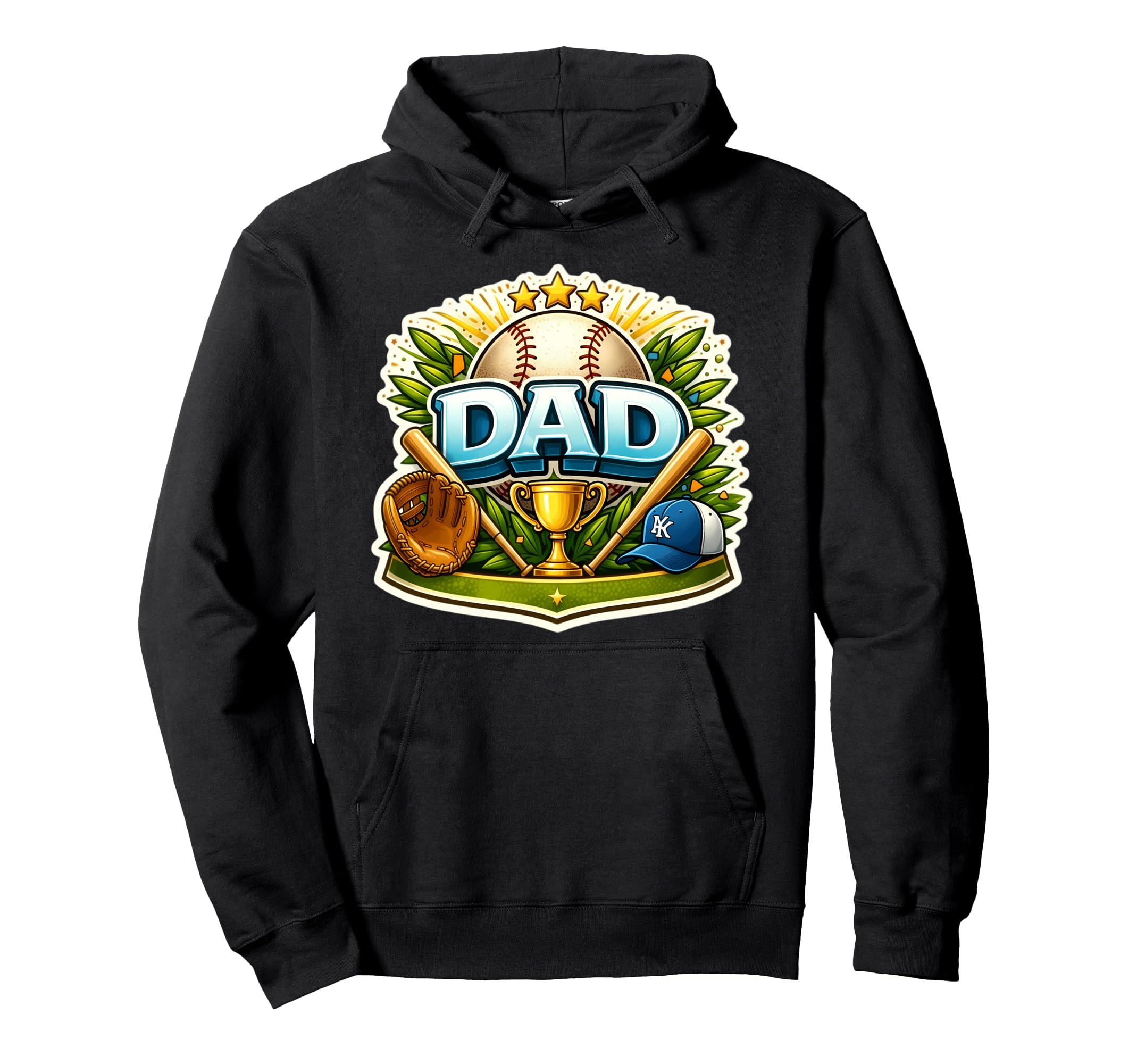 Baseball Dad Son Daughter Player Hoodie - Trendy Graphic for Adults - T-Shirt, Sweatshirt, Hoodie