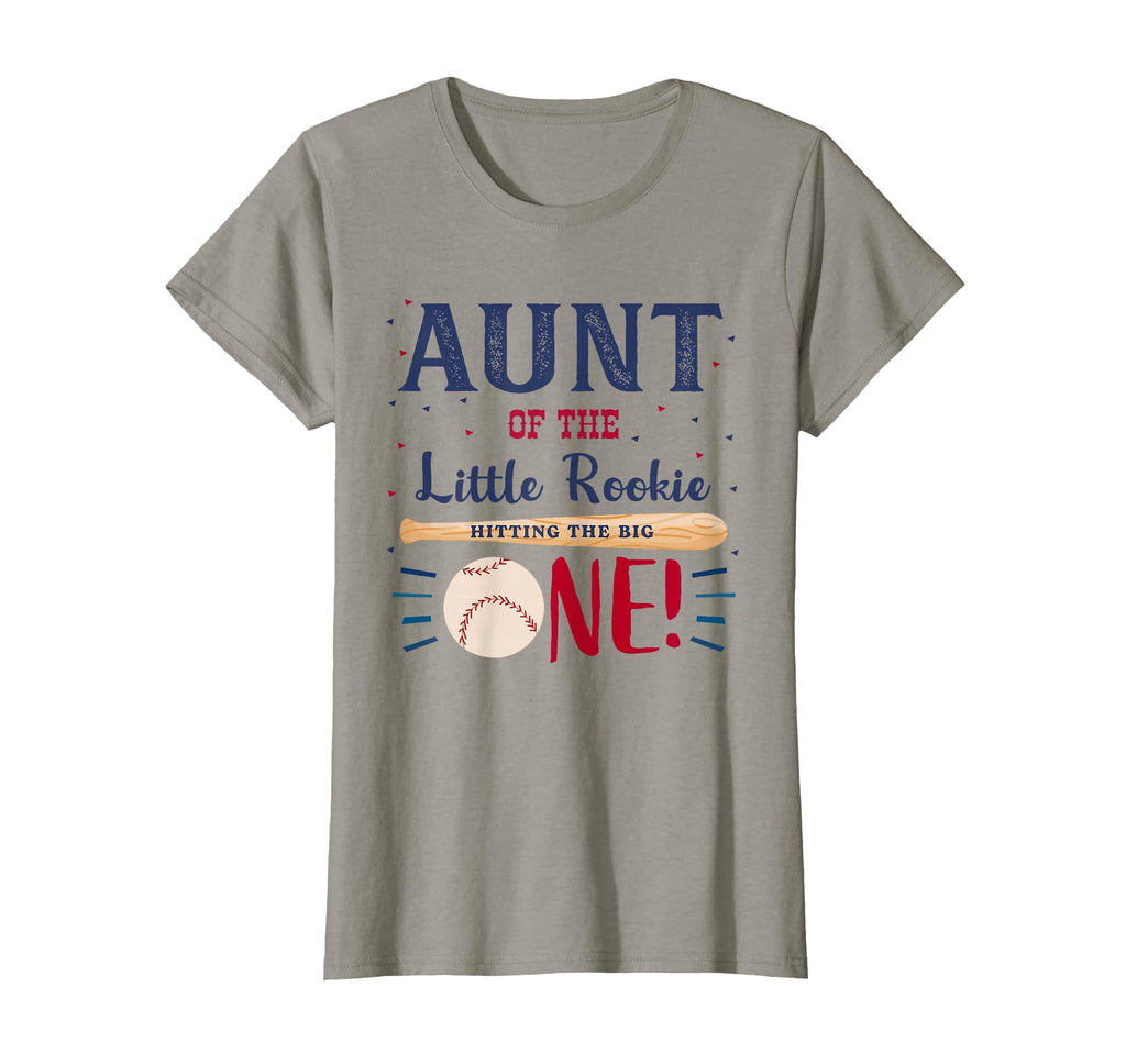 Aunt First Birthday Little Rookie T-Shirt - Minimalist Print for Adults - T-Shirt, Sweatshirt, Hoodie