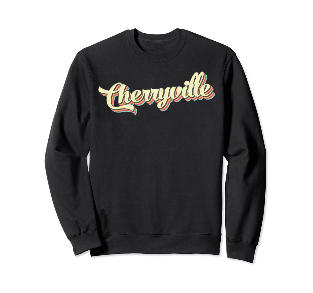Cherryville Art Baseball Font Sweatshirt - Aesthetic Graphic for Adults - T-Shirt, Sweatshirt, Hoodie