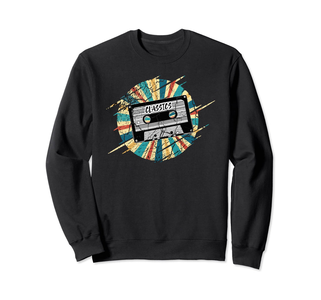 Music Tape Cassette Mixtape Sweatshirt - Custom Art Print for Adults - T-Shirt, Sweatshirt, Hoodie