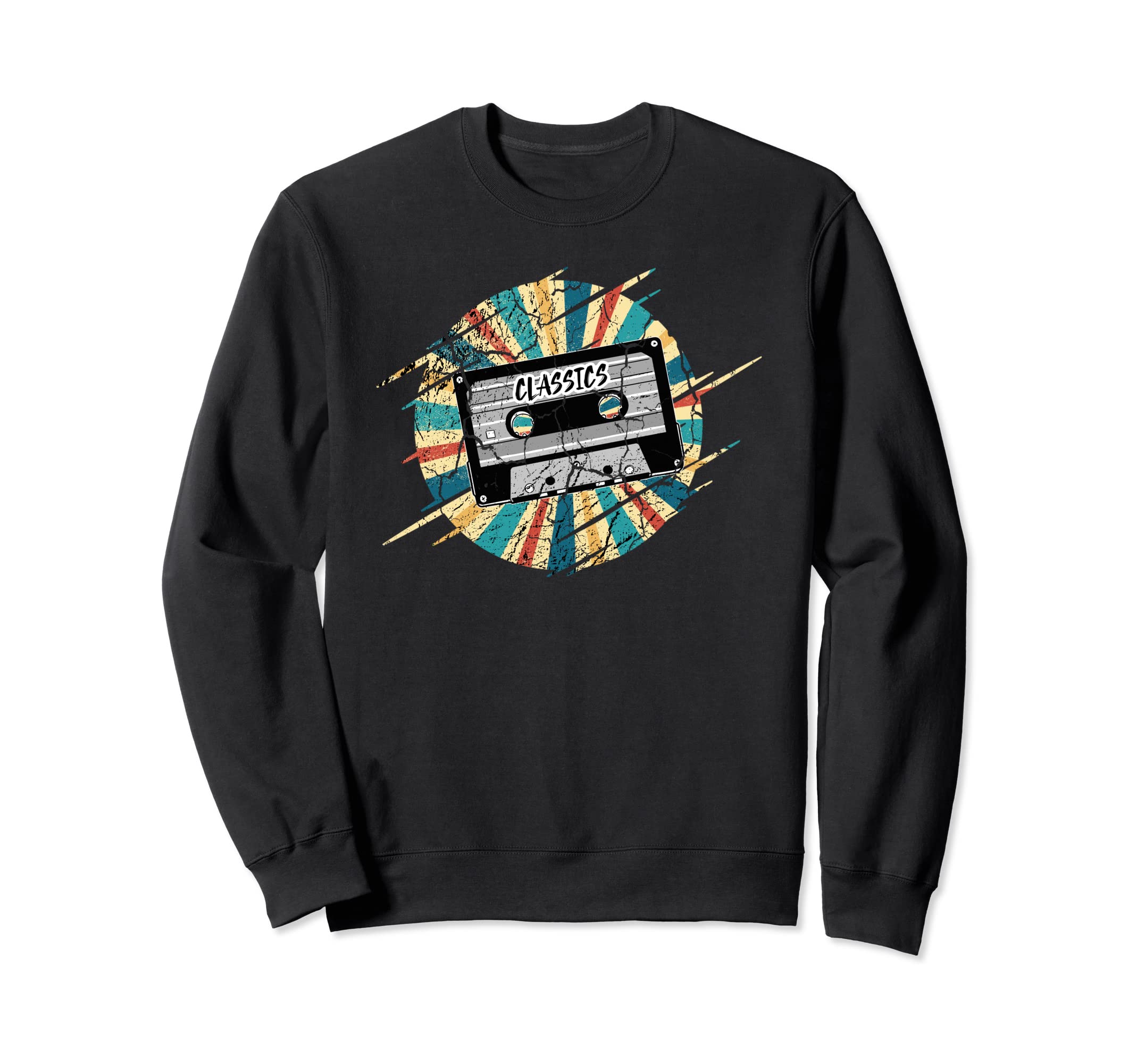 Music Tape Cassette Mixtape Sweatshirt - Custom Art Print for Adults - T-Shirt, Sweatshirt, Hoodie