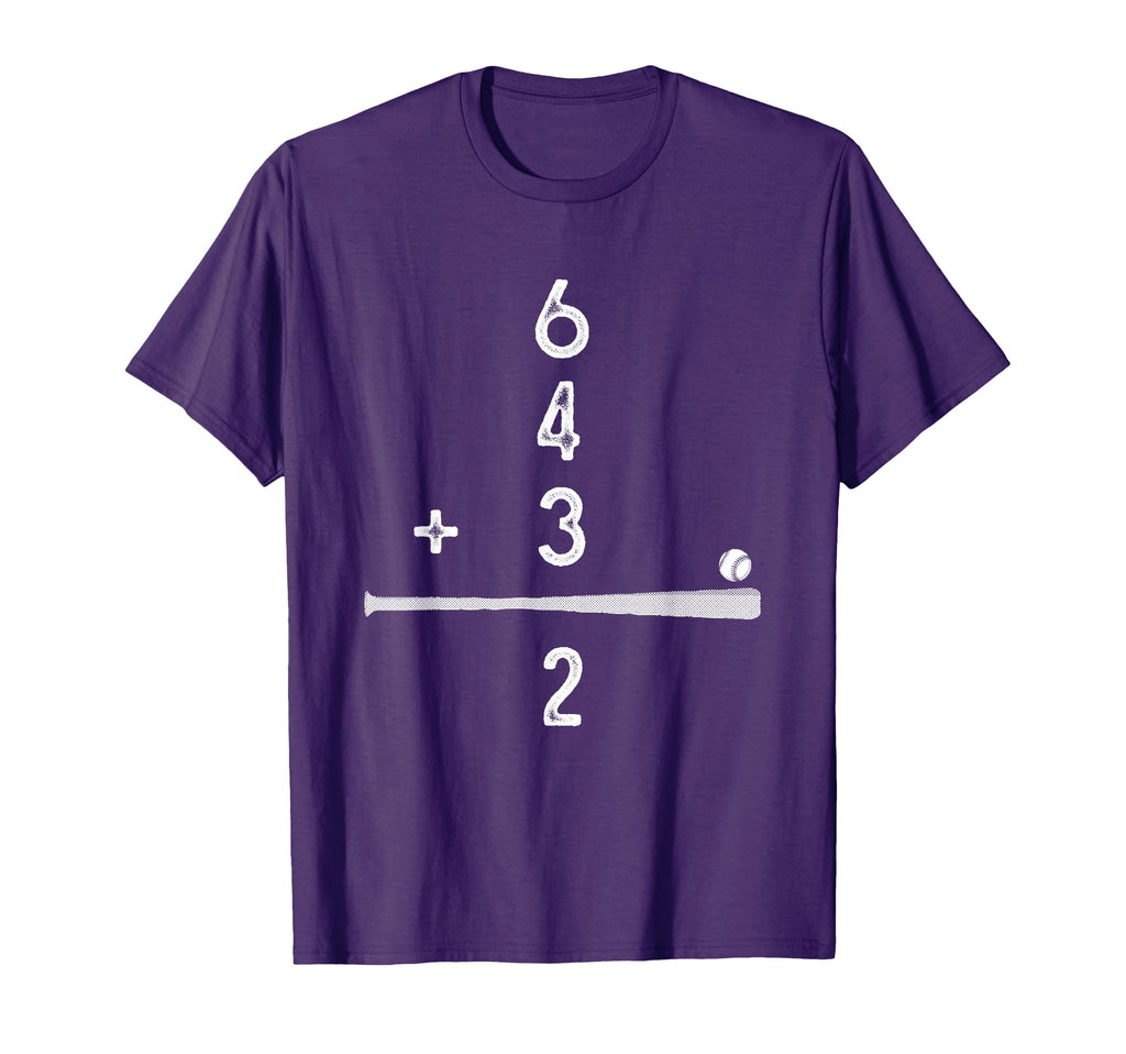 Baseball Player 6 4 3 2 Double Play T-Shirt - Novelty Apparel Men Women - T-Shirt, Sweatshirt, Hoodie