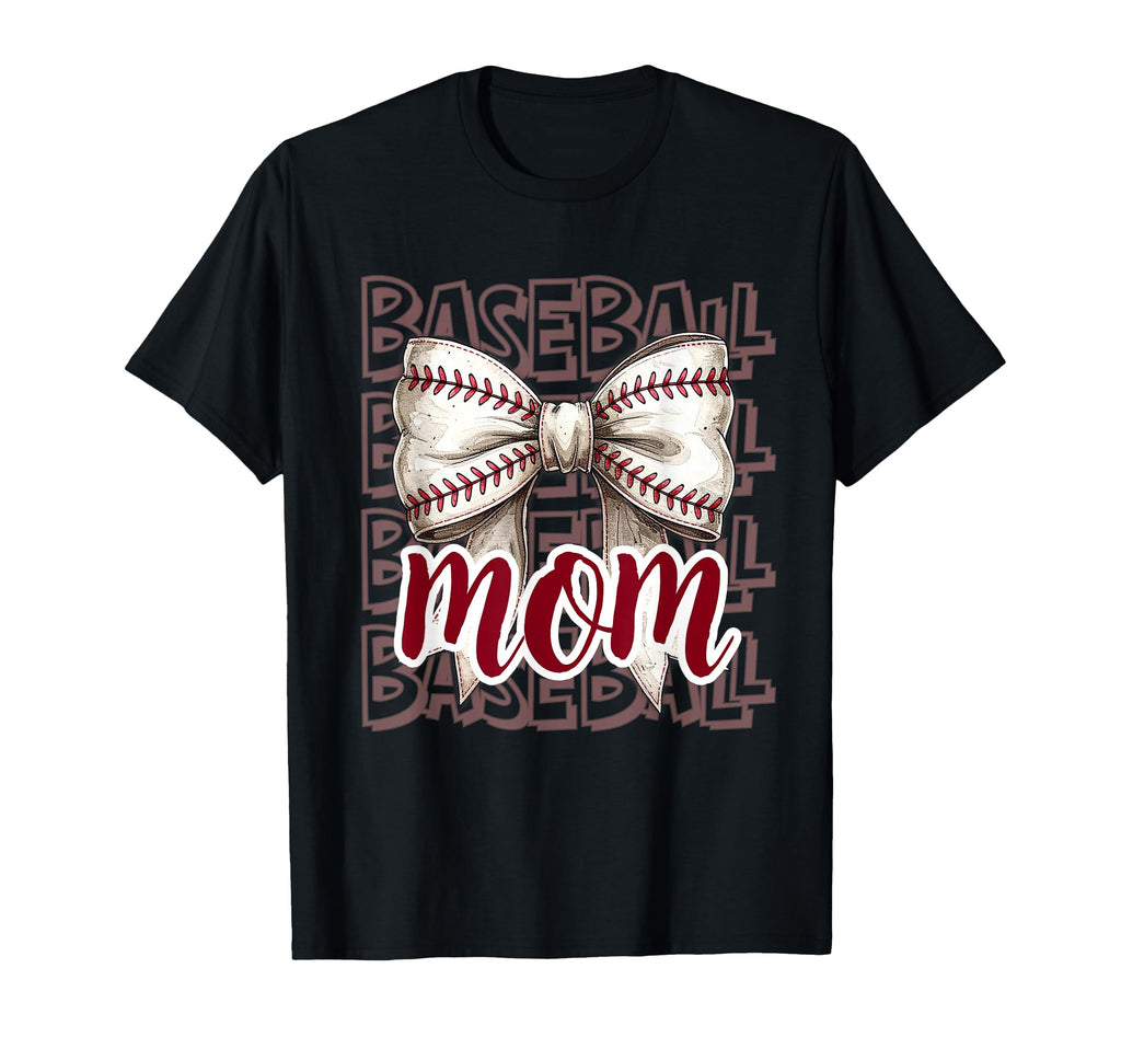 Funny Baseball Bow Baseball T-Shirt - Casual Everyday Wear for Adults - T-Shirt, Sweatshirt, Hoodie