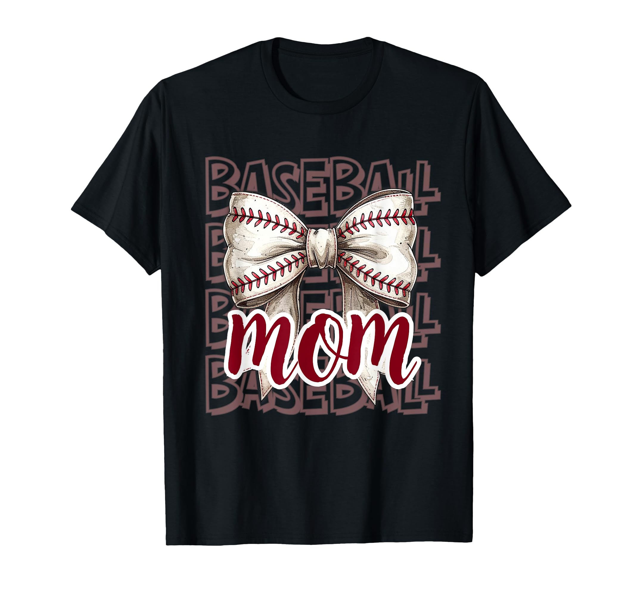 Funny Baseball Bow Baseball T-Shirt - Casual Everyday Wear for Adults - T-Shirt, Sweatshirt, Hoodie