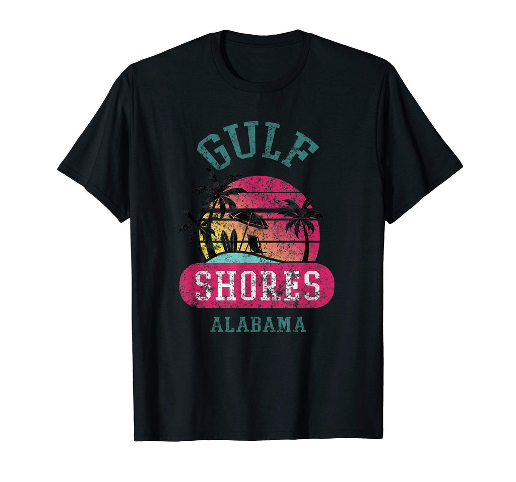 Fun Gulf Shores Distressed Alabama Beach T-Shirt - Minimalist Print Unisex - T-Shirt, Sweatshirt, Hoodie