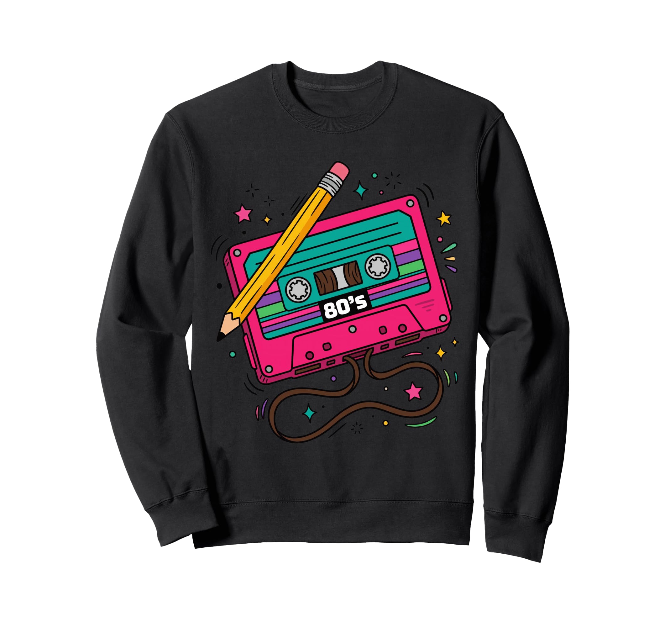 Cassette Tape 80S Music Aesthetic Sweatshirt - Fun Novelty Design Unisex - T-Shirt, Sweatshirt, Hoodie