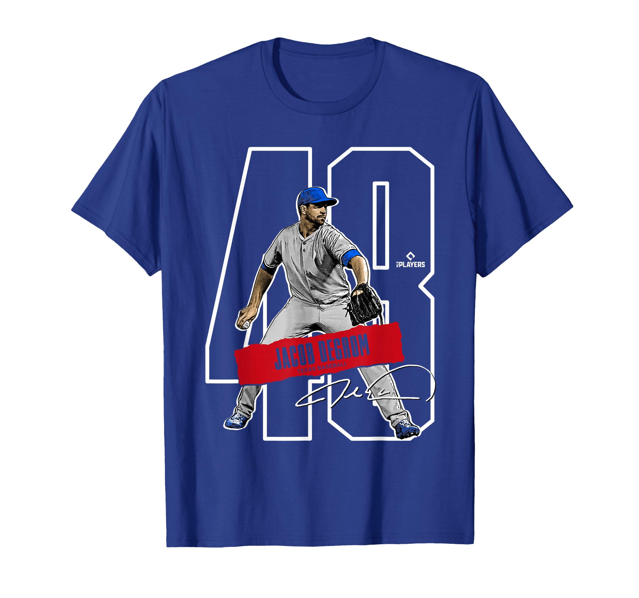Jacob Degrom Texas Baseball Players T-Shirt - Custom Art Print for Adults - T-Shirt, Sweatshirt, Hoodie