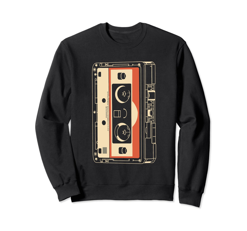 Cassette Tape Music 80S 90S Party Sweatshirt - Fun Novelty Design Men Women - T-Shirt, Sweatshirt, Hoodie