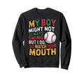 My Might Not Always Swing Baseball Mom Sweatshirt - Unique Graphic Unisex - T-Shirt, Sweatshirt, Hoodie