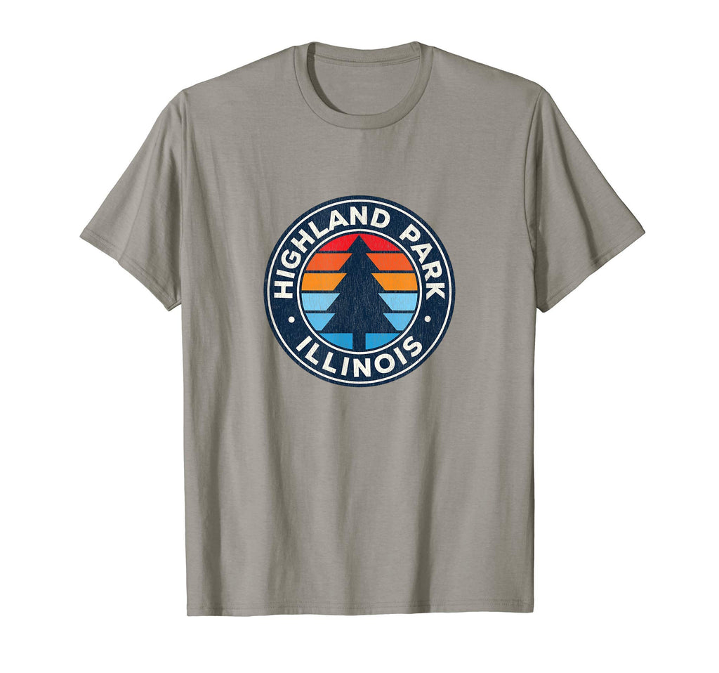 Highland Park Illinois Il 70S T-Shirt - Graphic Print Men Women - T-Shirt, Sweatshirt, Hoodie