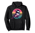 Black Capped Chickadee Bird Sunglasses Hoodie - Minimalist Print Unisex - T-Shirt, Sweatshirt, Hoodie