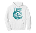 He Is Rizzin Christian Jesus Surfing Funny Hoodie - Custom Art Print Unisex - T-Shirt, Sweatshirt, Hoodie