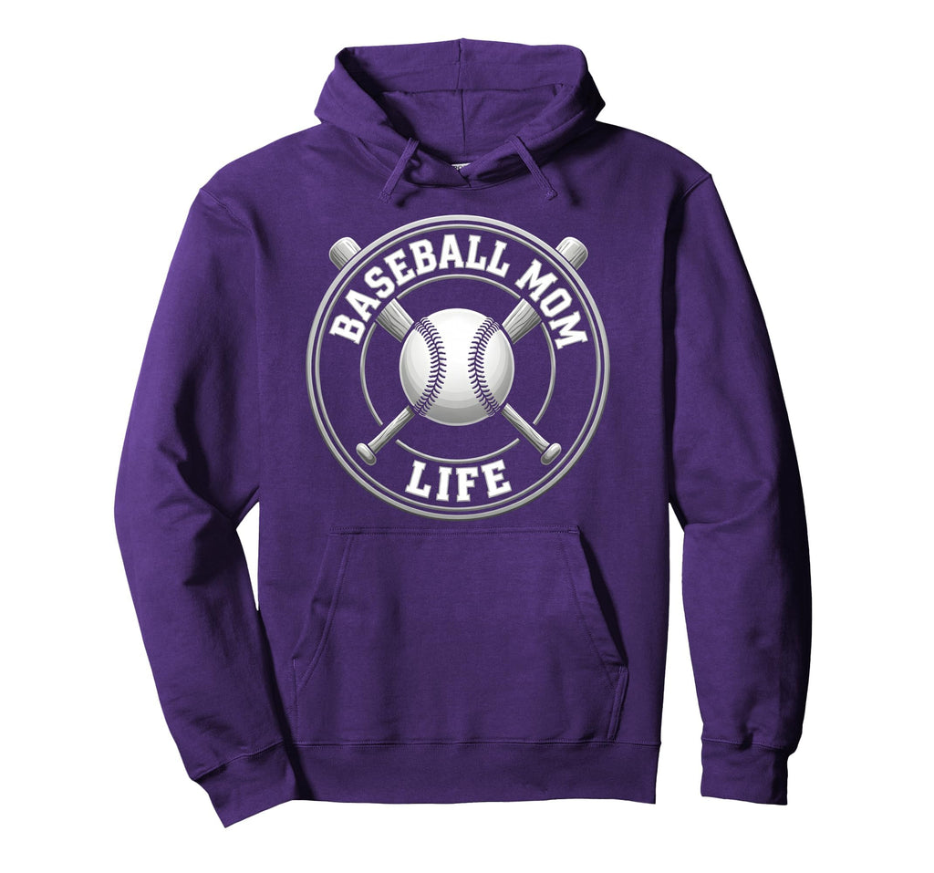 Baseball Mom Life Hoodie - Streetwear Style Men Women - T-Shirt, Sweatshirt, Hoodie