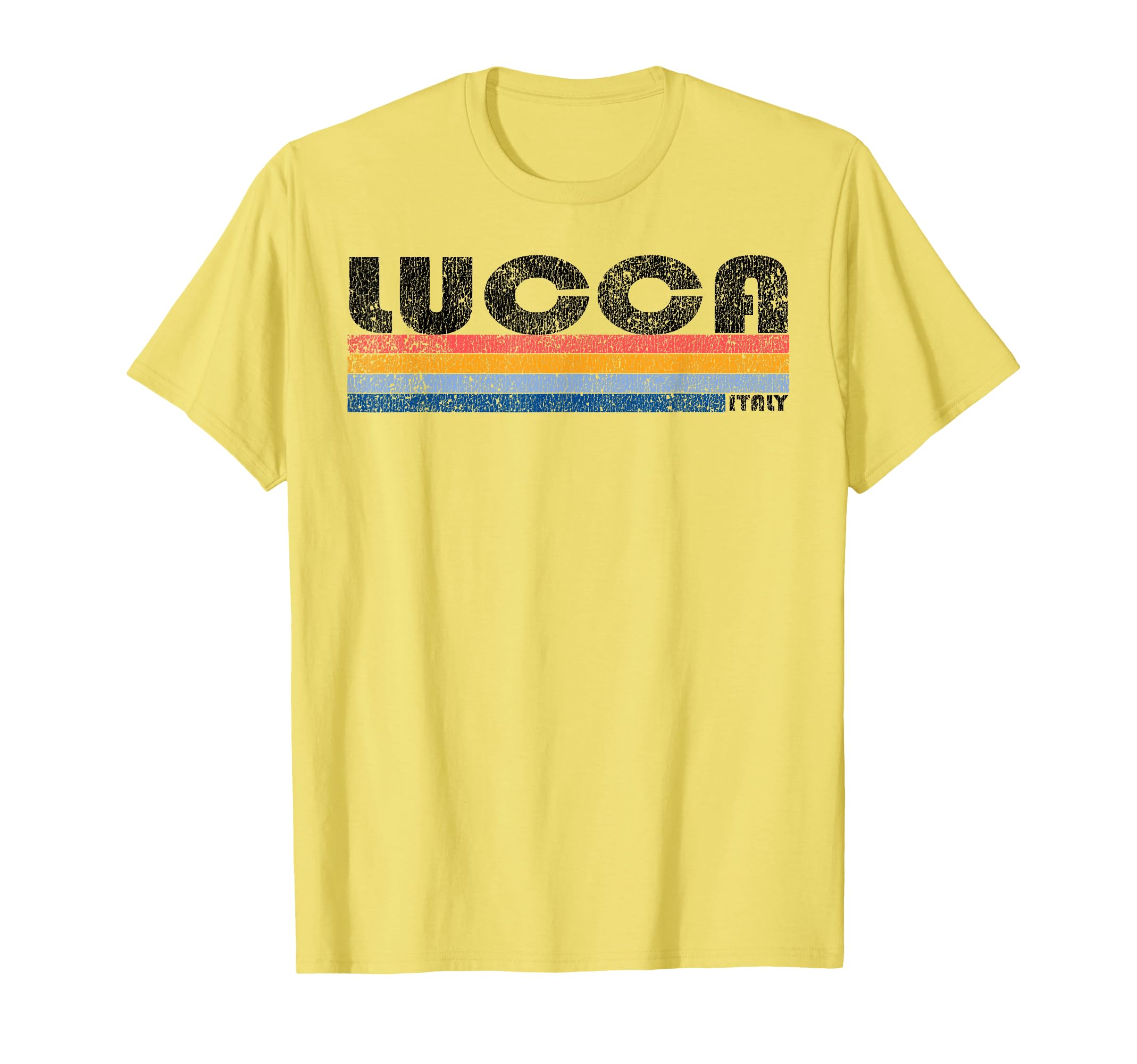 1980S Lucca Italy T-Shirt - Graphic Print Unisex - T-Shirt, Sweatshirt, Hoodie