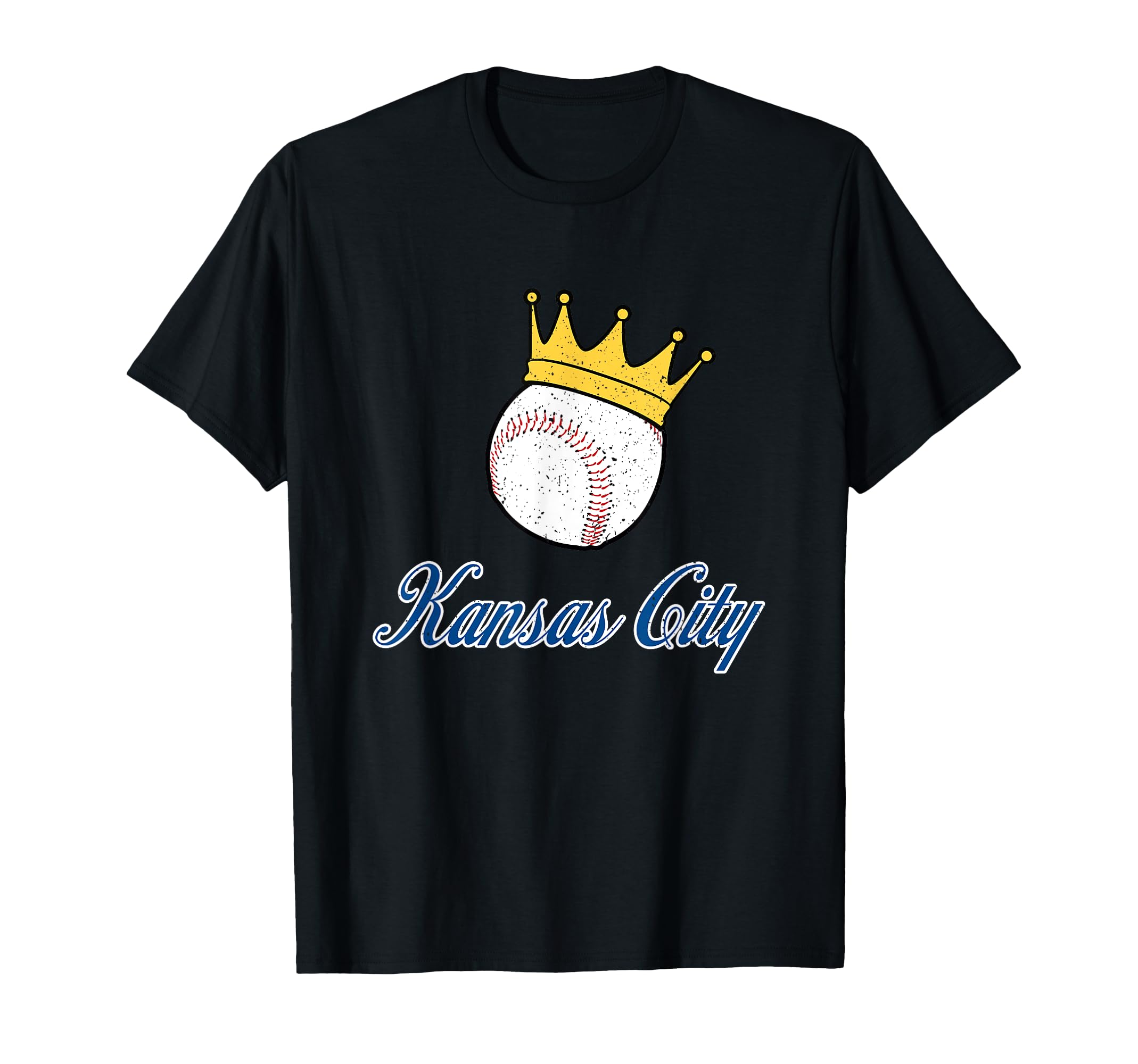 Baseball And Crown Kansas City T-Shirt - Novelty Apparel Unisex - T-Shirt, Sweatshirt, Hoodie