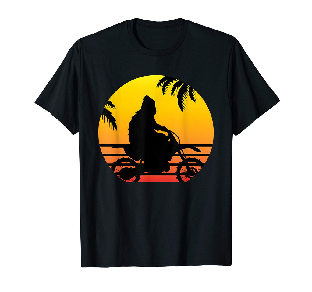 Bigfoot Silhouette Dirt Bike T-Shirt - Fun Novelty Design for Adults - T-Shirt, Sweatshirt, Hoodie