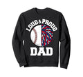 Loud Proud Baseball Cheerleader Sweatshirt - Aesthetic Graphic Men Women - T-Shirt, Sweatshirt, Hoodie