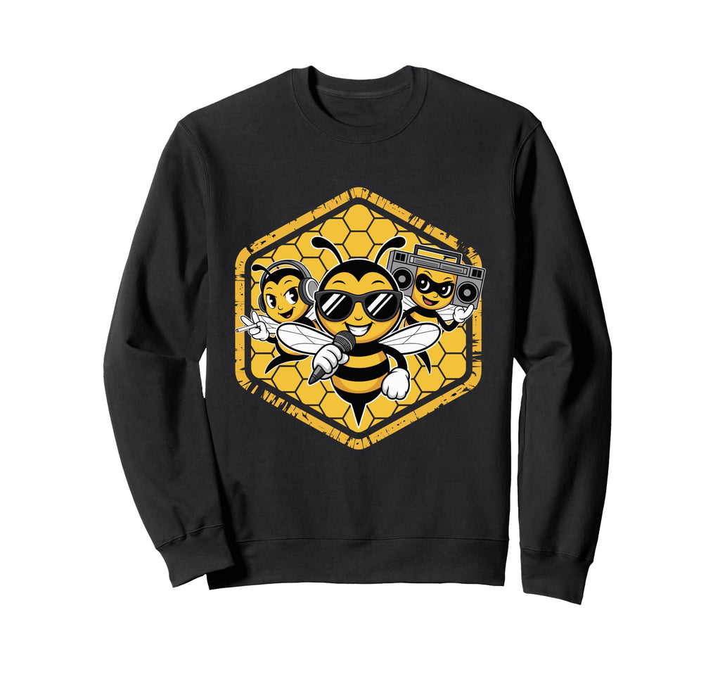 Bees Hip Hop Dance Crew Old School Sweatshirt - Novelty Apparel Men Women - T-Shirt, Sweatshirt, Hoodie