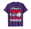 13Th Birthday Baseball Proud Mom T-Shirt - Streetwear Style Men Women - T-Shirt, Sweatshirt, Hoodie