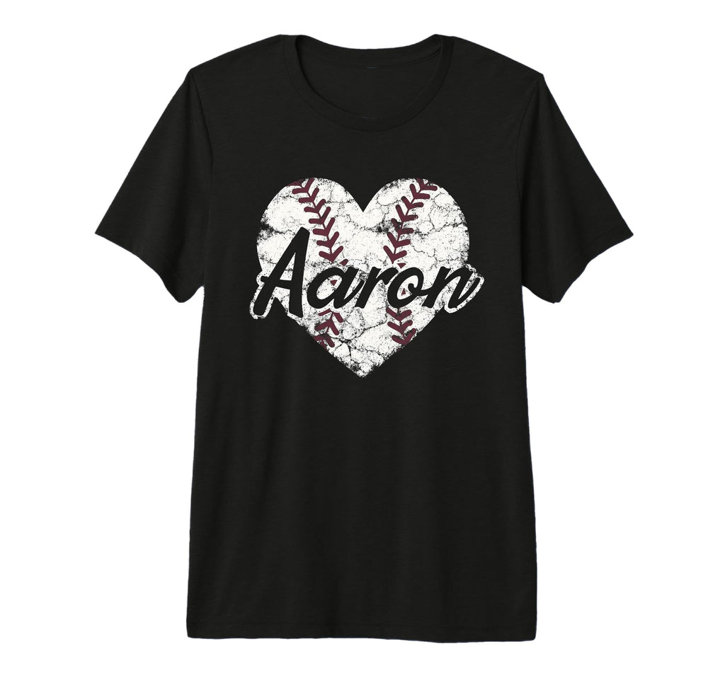 Aaron Baseball Personalized Name Mom T-Shirt - Unique Graphic for Adults - T-Shirt, Sweatshirt, Hoodie