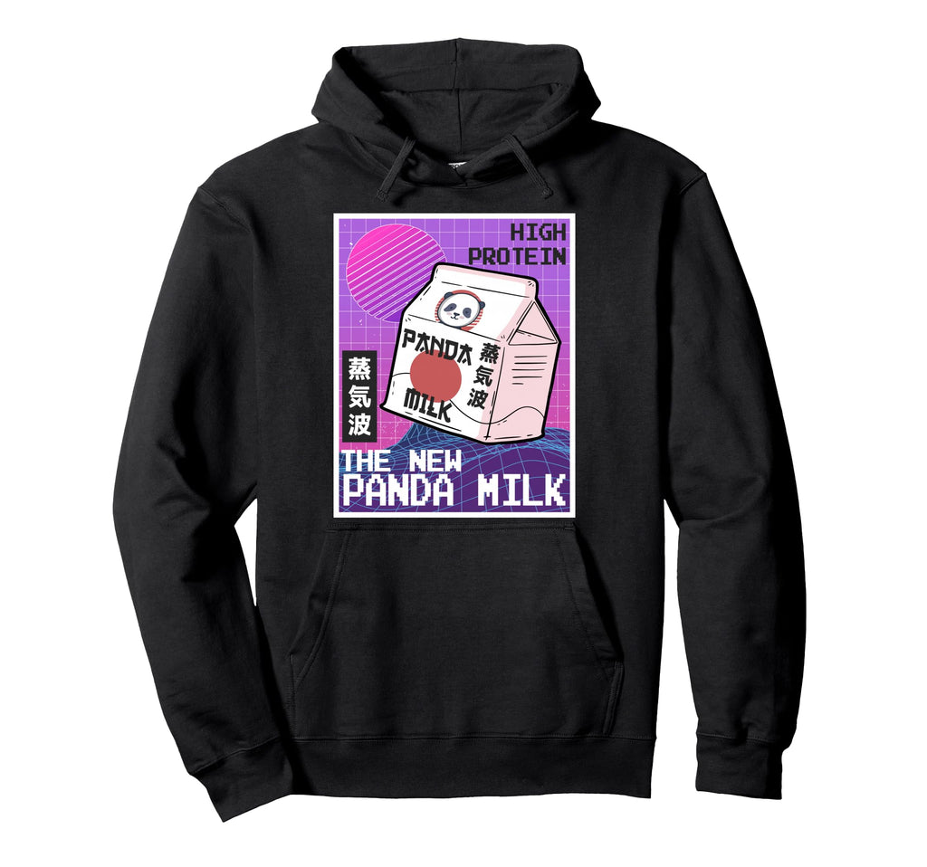Vaporwave Aesthetic 90S Japanese Panda Hoodie - Streetwear Style Men Women - T-Shirt, Sweatshirt, Hoodie
