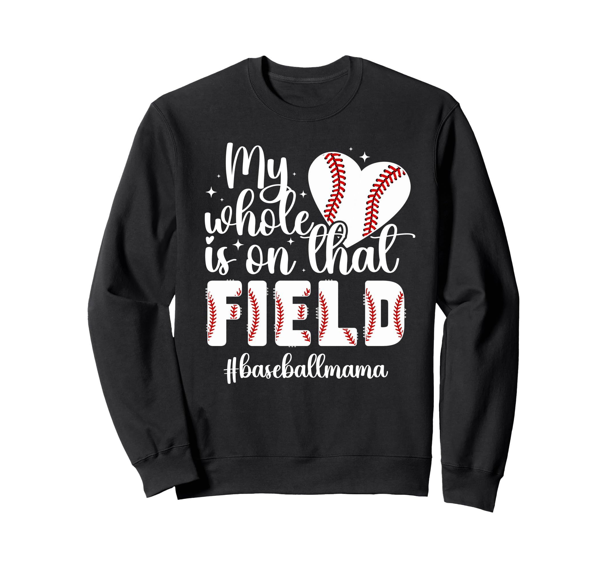 Proud Baseball Mama Baseball Mom Sweatshirt - Graphic Print for Adults - T-Shirt, Sweatshirt, Hoodie