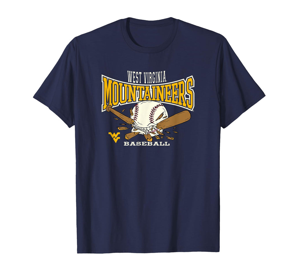 West Virginia Mountaineers Baseball T-Shirt - Minimalist Print Men Women - T-Shirt, Sweatshirt, Hoodie