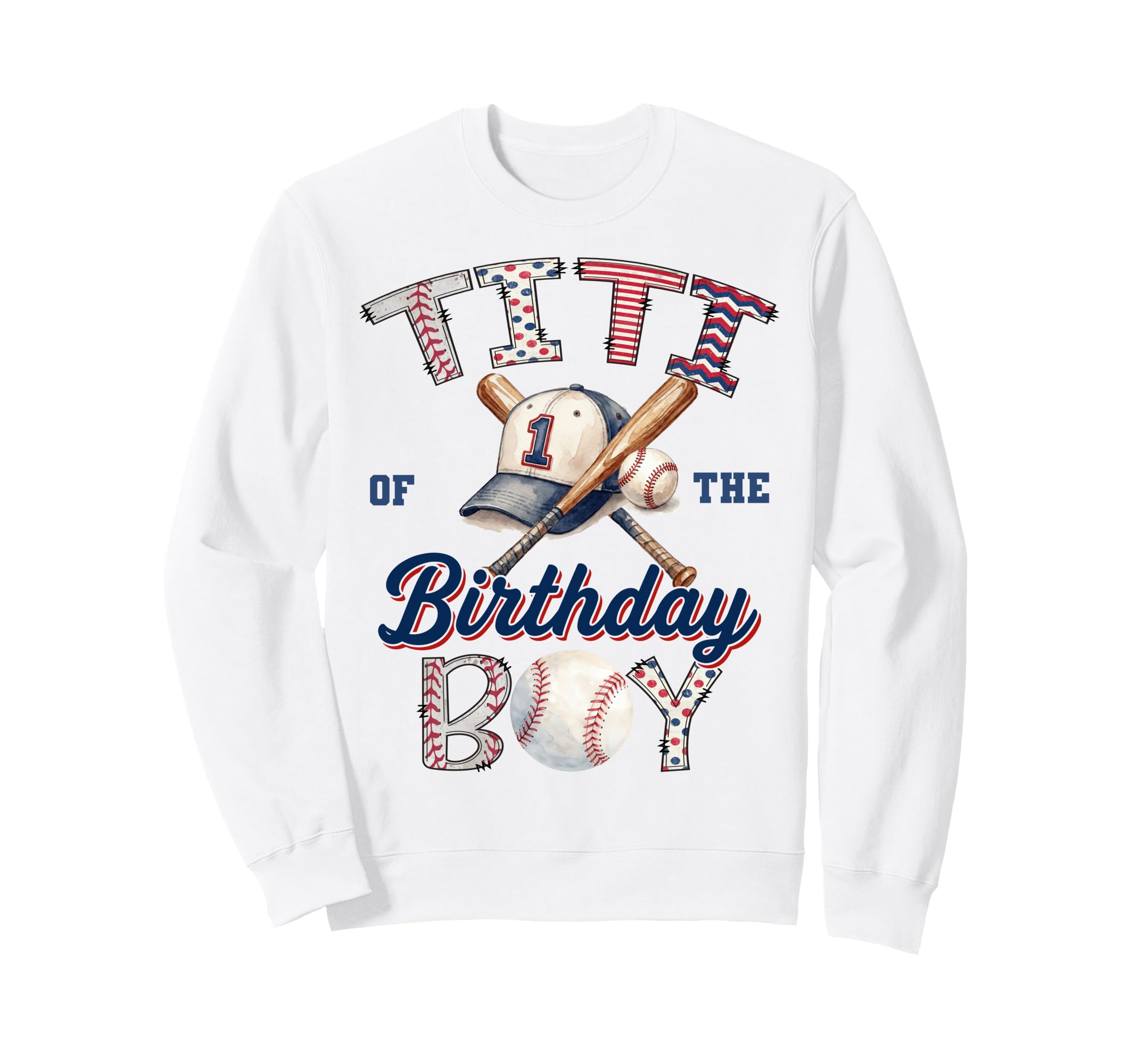 Titi Birthday Baseball Party Sweatshirt - Minimalist Print Men Women - T-Shirt, Sweatshirt, Hoodie