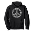 60S 70S Peace Love And Groovy Flower Hoodie - Aesthetic Graphic Unisex - T-Shirt, Sweatshirt, Hoodie