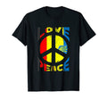 Ukraine Germany Flag Love Peace Peace T-Shirt - Minimalist Print Unisex - T-Shirt, Sweatshirt, Hoodie