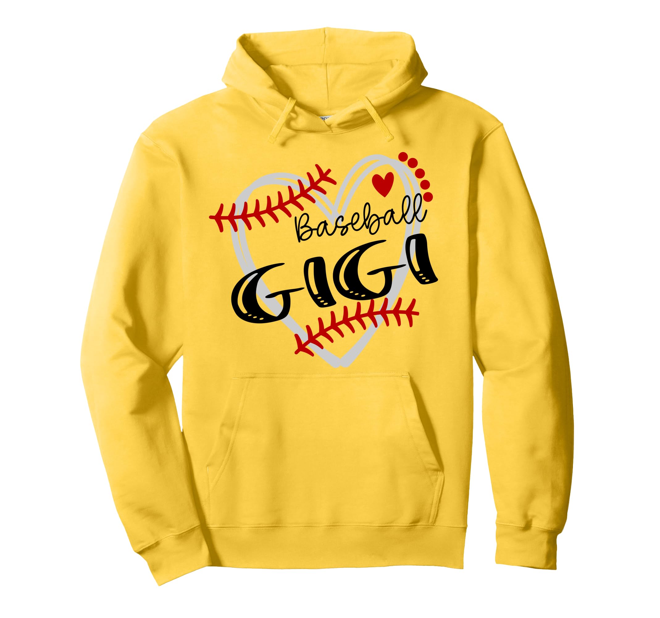 Personalized Baseball Heart Gigi Baseball Hoodie - Unique Graphic Unisex - T-Shirt, Sweatshirt, Hoodie