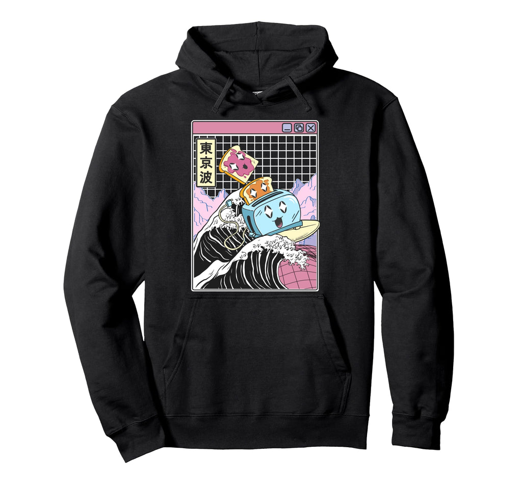Happy Toaster Jelly Peanut Butter Toast Hoodie - Graphic Print for Adults - T-Shirt, Sweatshirt, Hoodie