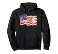 Funny Baseball Patriotic Us Flag Baseball Hoodie - Minimalist Print Unisex - T-Shirt, Sweatshirt, Hoodie