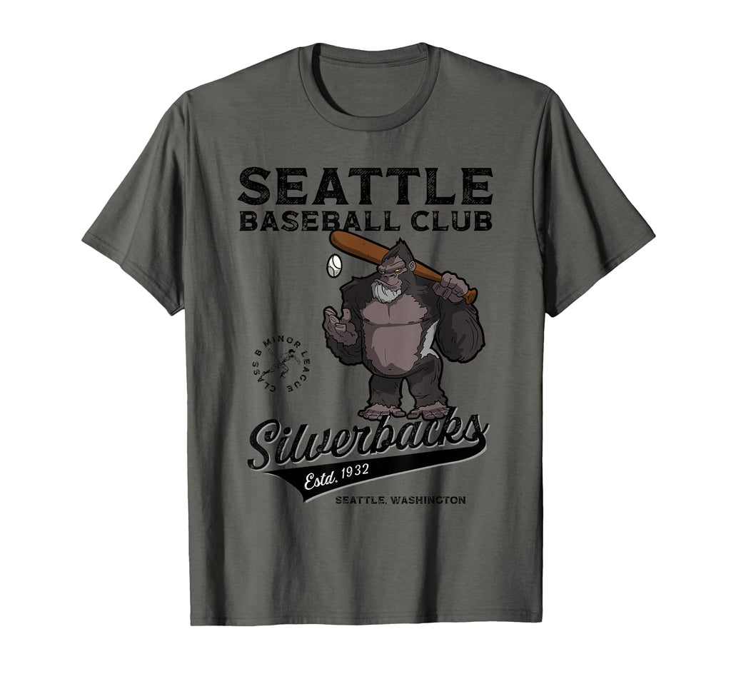 Seattle Silverbacks Minor League T-Shirt - Minimalist Print Men Women - T-Shirt, Sweatshirt, Hoodie