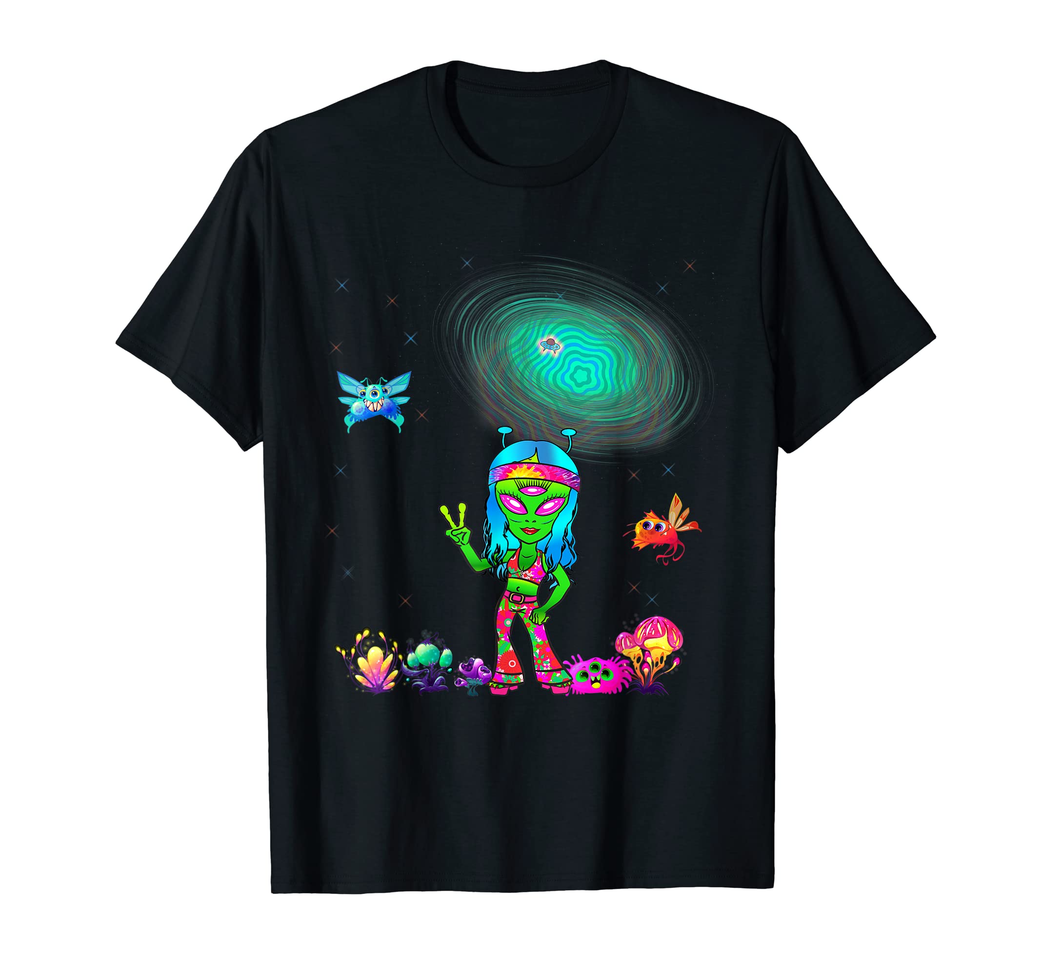 Space Alien Matching Couple 60S T-Shirt - Casual Everyday Wear for Adults - T-Shirt, Sweatshirt, Hoodie