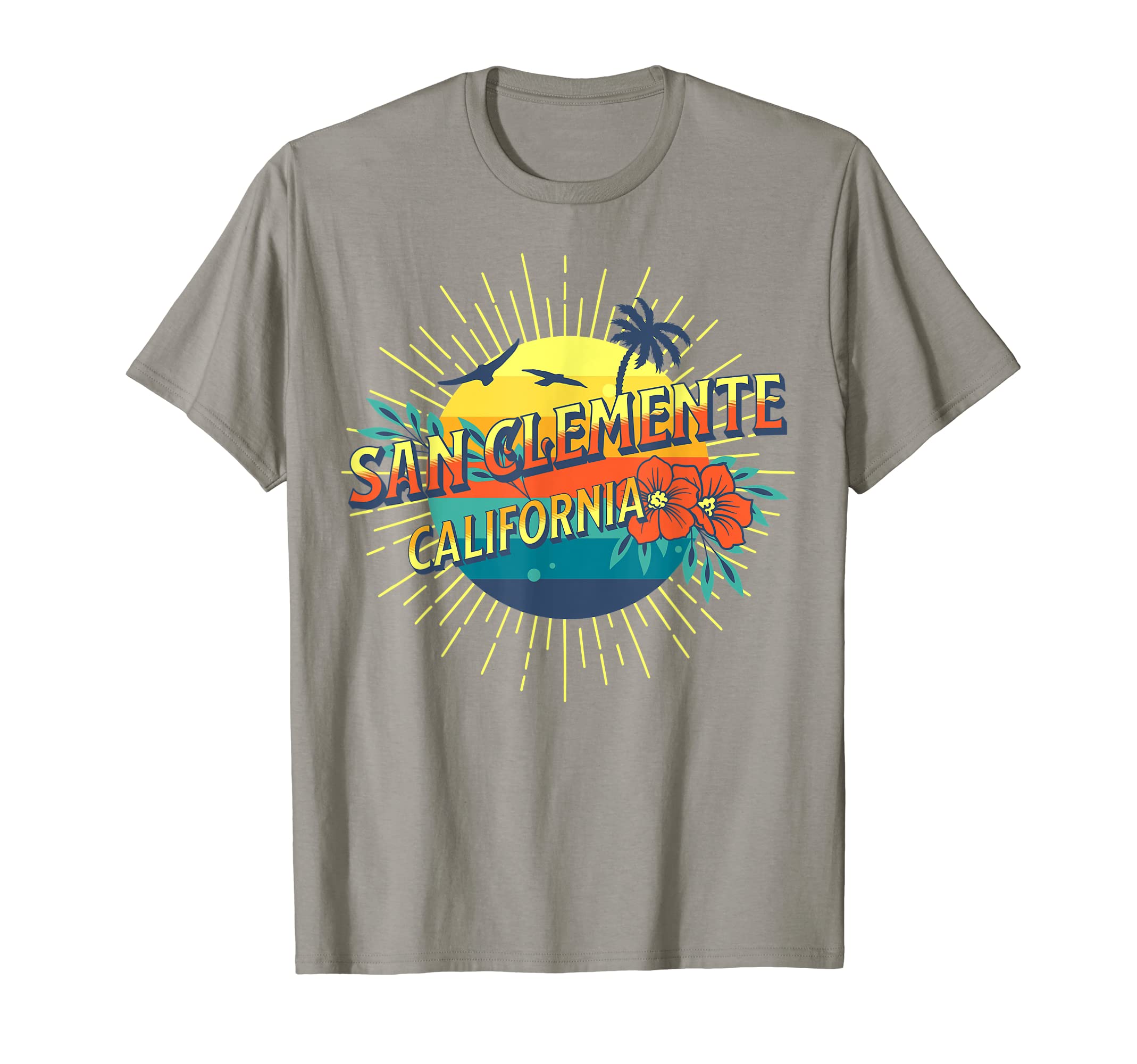 San Clemente California Beach T-Shirt - Fun Novelty Design for Adults - T-Shirt, Sweatshirt, Hoodie
