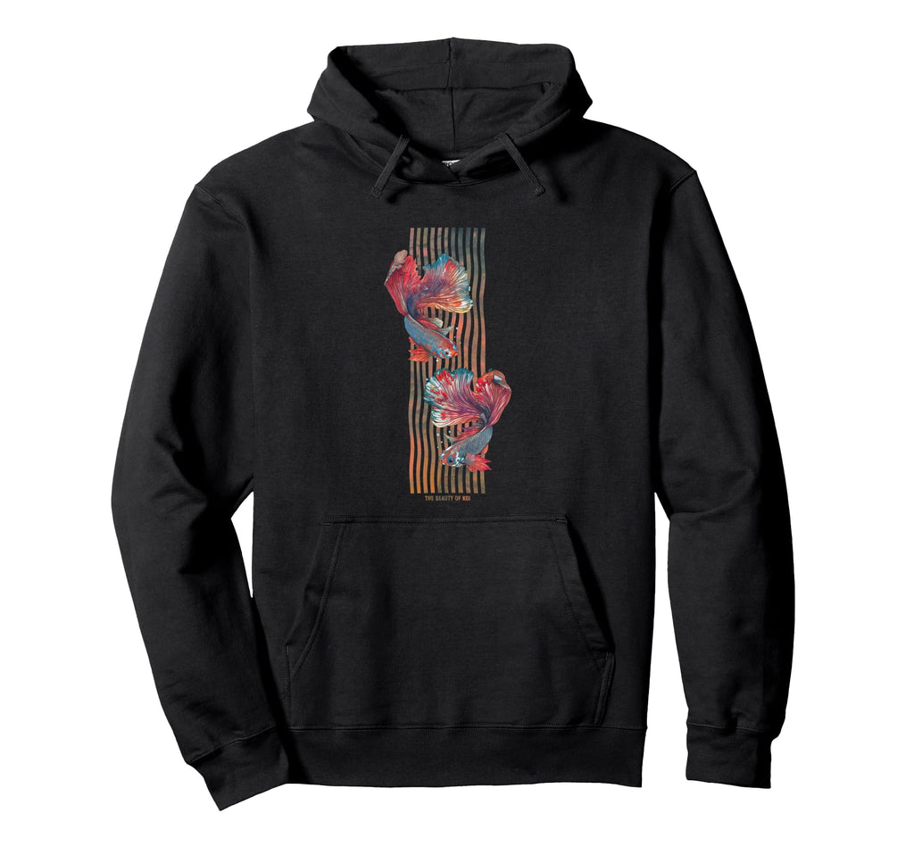 Koi Fish Life Japanese Vaporwave Harajuku Hoodie - Graphic Print Unisex - T-Shirt, Sweatshirt, Hoodie
