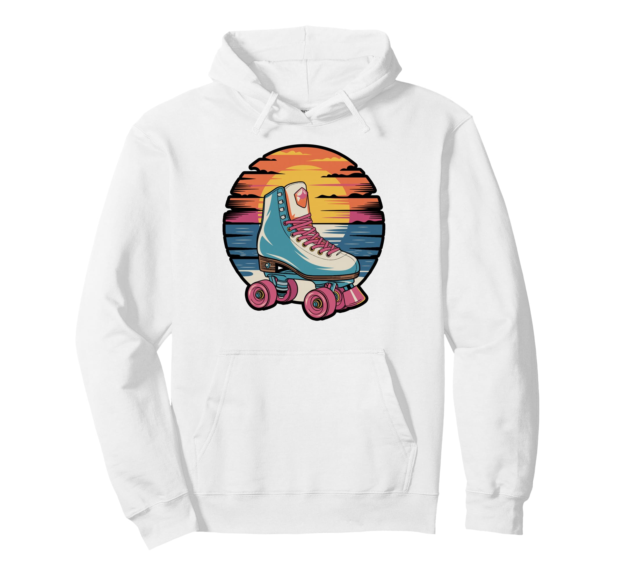 Colorful Roller Skate Lineup Hoodie - Casual Everyday Wear for Adults - T-Shirt, Sweatshirt, Hoodie