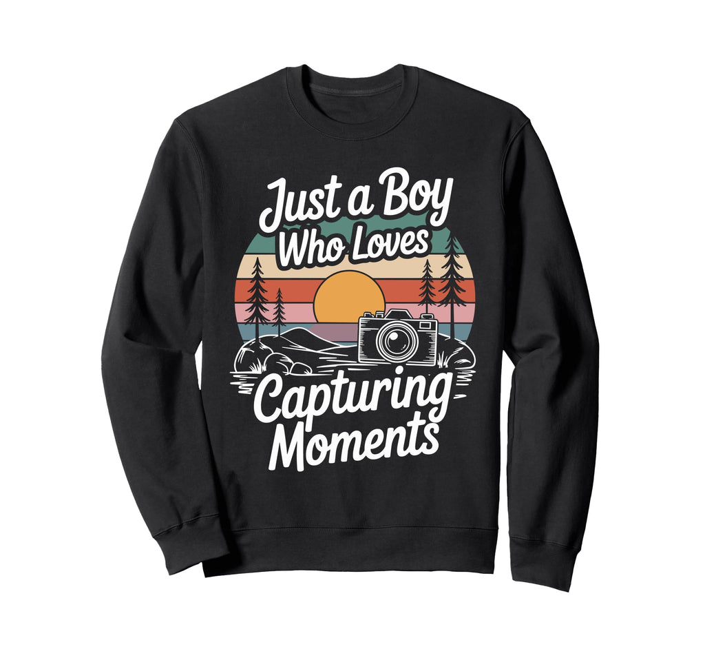 Photographer Camera Photography Sweatshirt - Aesthetic Graphic for Adults - T-Shirt, Sweatshirt, Hoodie