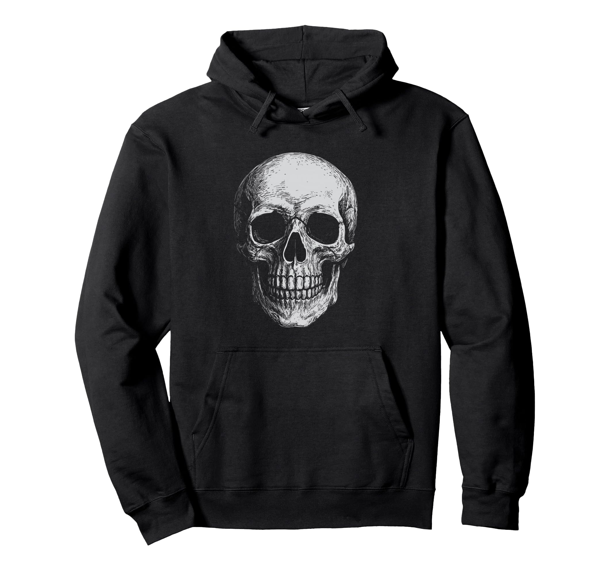 Skull Gothic Punk Rock Fall Hoodie - Aesthetic Graphic for Adults - T-Shirt, Sweatshirt, Hoodie