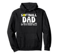Softball Dad Like Baseball But Bigger Hoodie - Aesthetic Graphic Men Women - T-Shirt, Sweatshirt, Hoodie