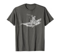 Shark Lover Rodeo Cowboy Riding T-Shirt - Fun Novelty Design Men Women - T-Shirt, Sweatshirt, Hoodie