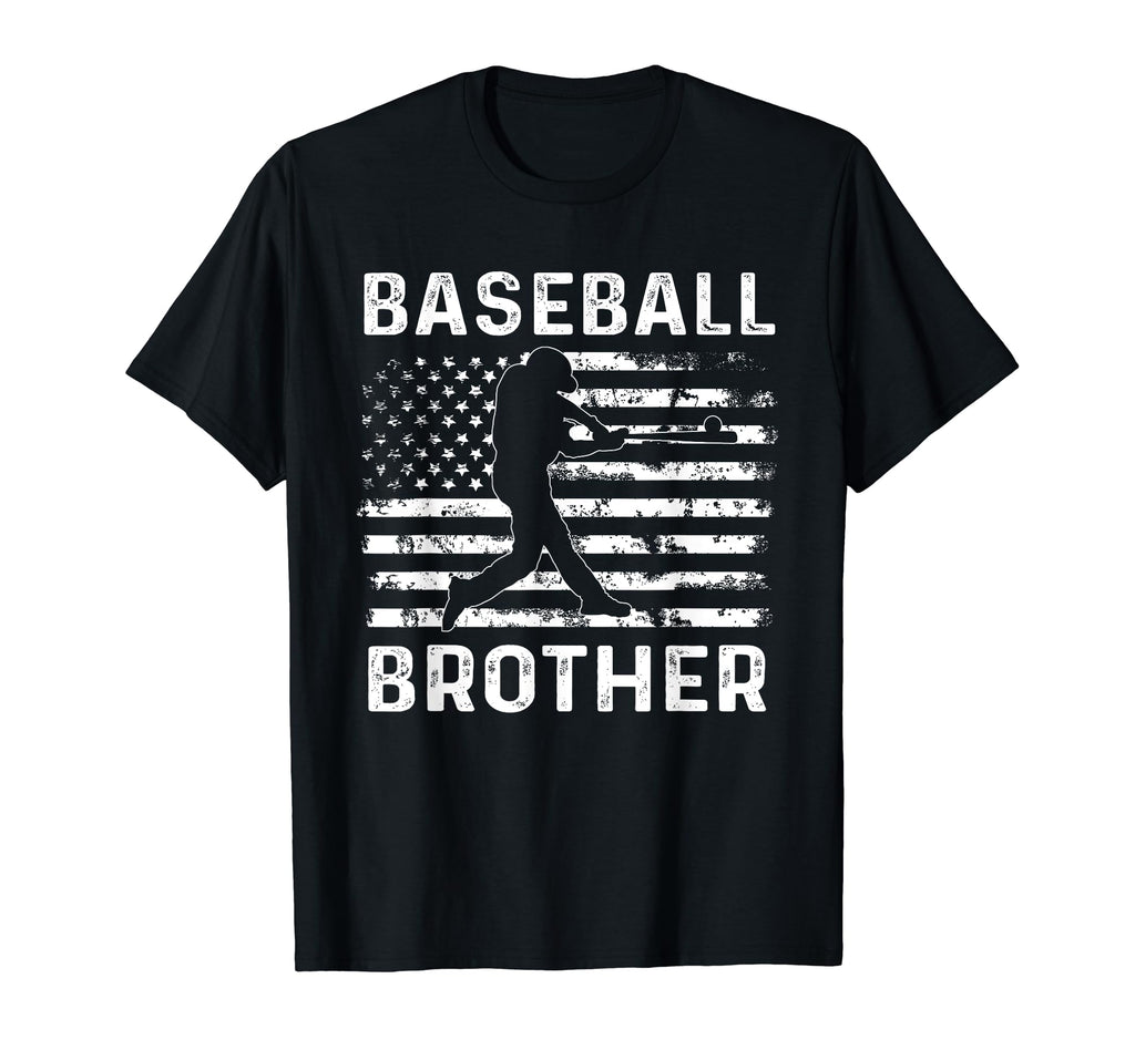 Baseball Brother Usa Flag 4Th July T-Shirt - Trendy Graphic Unisex - T-Shirt, Sweatshirt, Hoodie