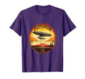 Zeppelin Sunrise Airship 70S 80S T-Shirt - Custom Art Print Unisex - T-Shirt, Sweatshirt, Hoodie