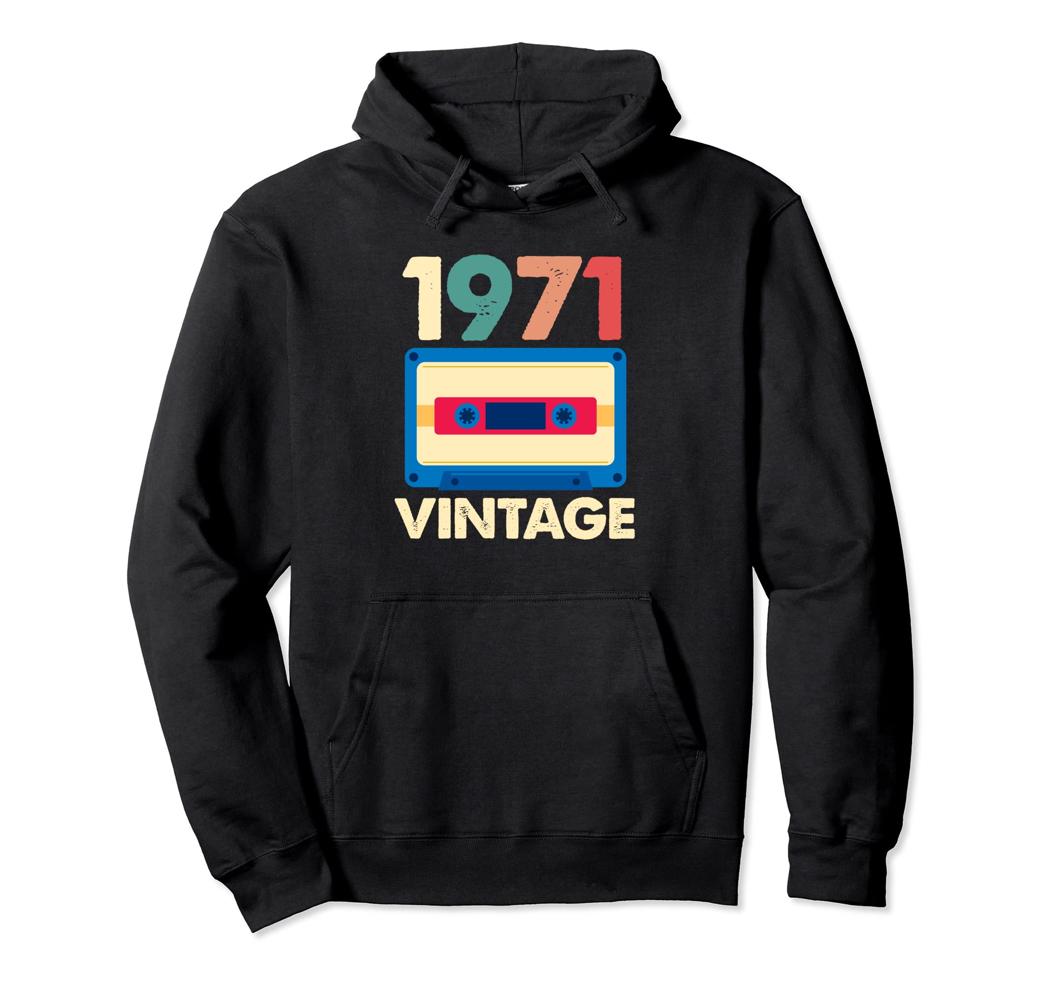1971 50Th Birthday 50 Years Old Cassette Hoodie - Novelty Apparel Unisex - T-Shirt, Sweatshirt, Hoodie