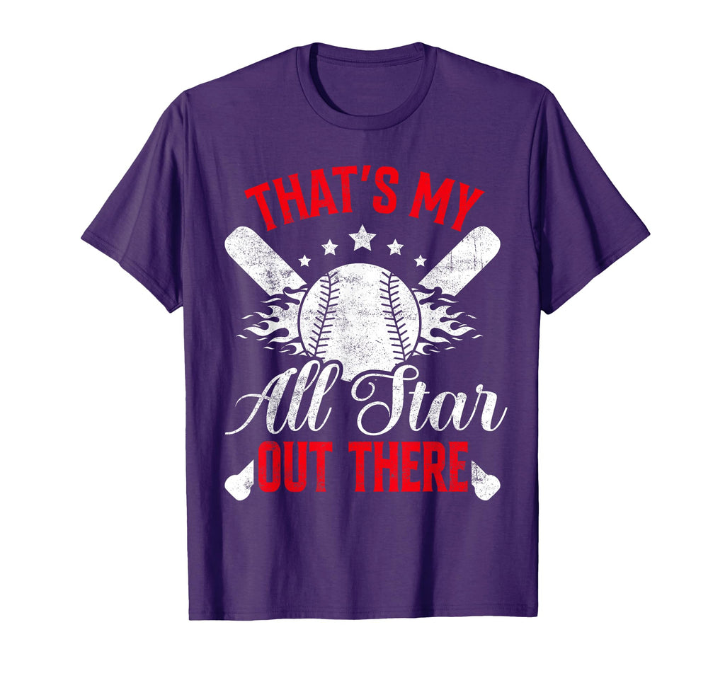 Thats My All Star Out There Baseball T-Shirt - Minimalist Print for Adults - T-Shirt, Sweatshirt, Hoodie